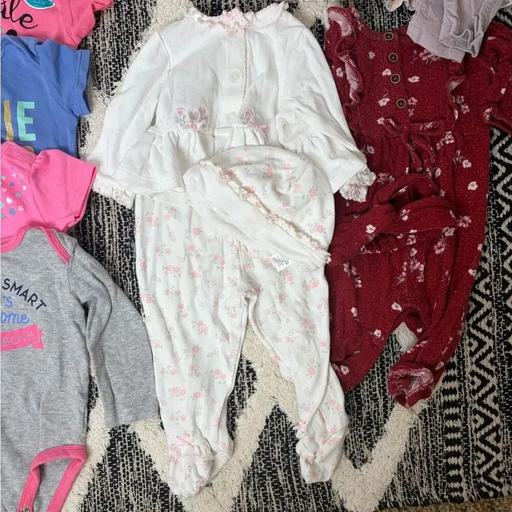 Baby Girl One Pieces Set size 6mo 3/6mo spring bundle euc! Summer clothes
